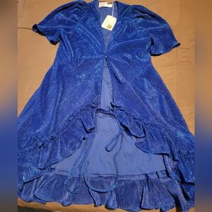 Amanda Jean NYC Shimmer Wrap Mini Dress